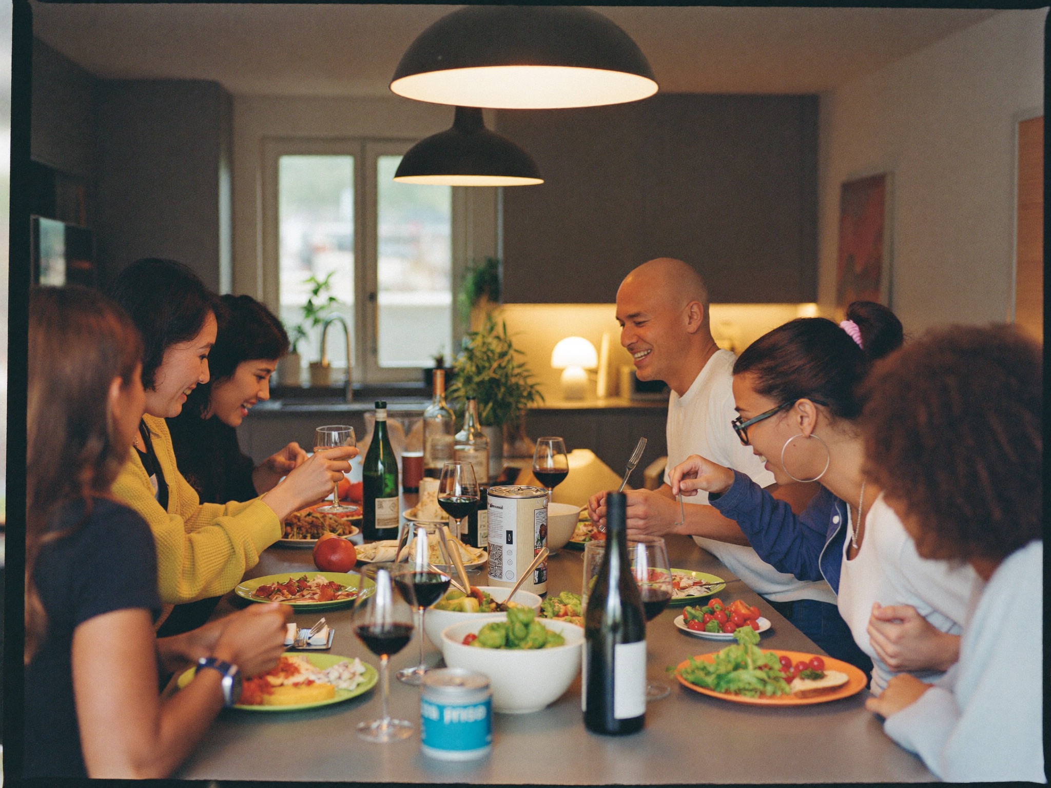 Dinners that happen because someone said "I'm cooking, come eat."