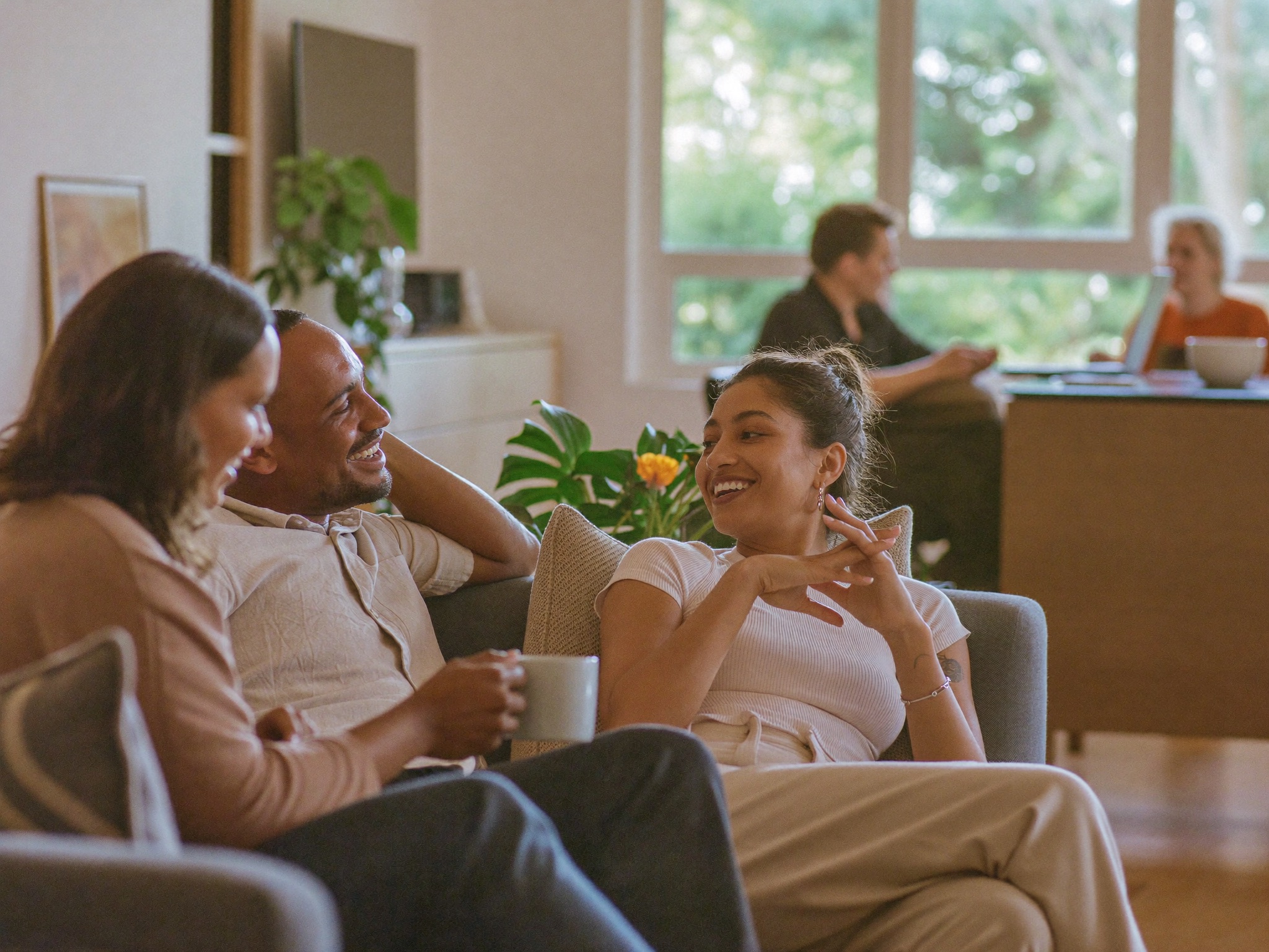 Common rooms made for the long conversation, not just passing through.